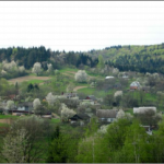 Село Молодятин. Вид з Бунькової гори
